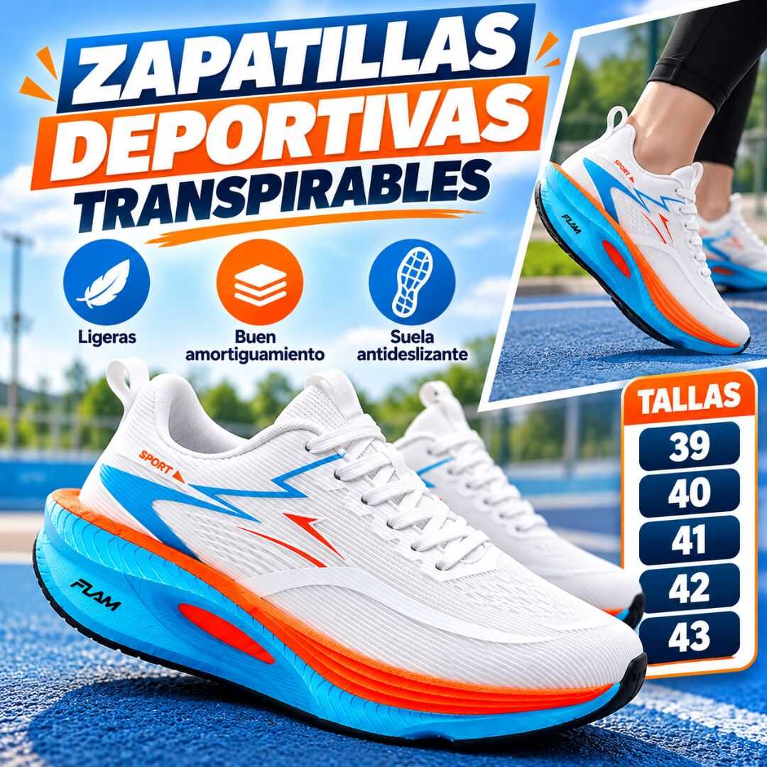 ZAPATILLA DEPORTIVA TRASPIRABLE