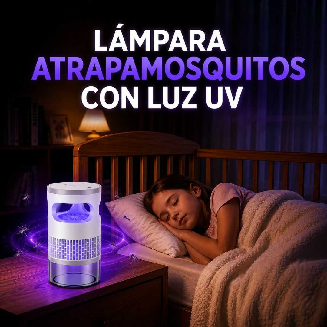 LAMPARA ATRAPAMOSQUITOS CON LUZ UV