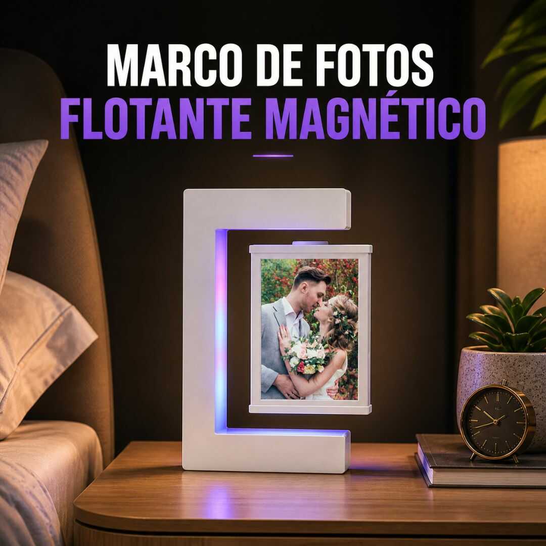 MARCO DE FOTOS FLOTANTE MAGNÉTICO