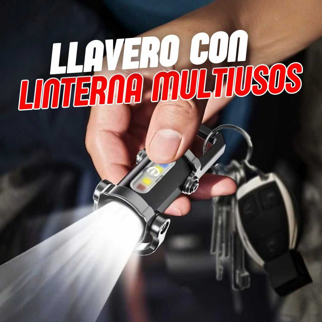 LLAVERO CON LINTERNA MULTIUSOS
