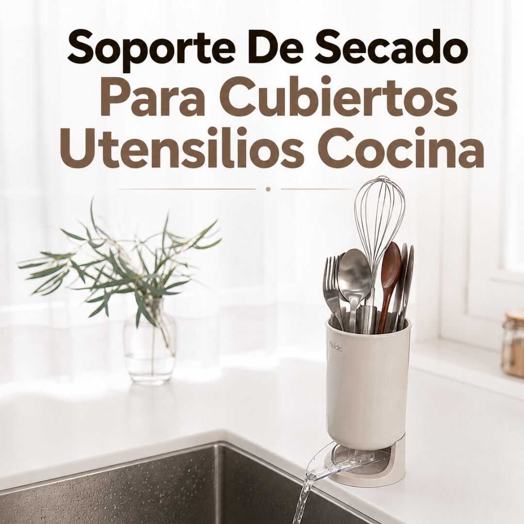SOPORTE DE SECADO PARA CUBIERTOS UTENSILIOS COCINA