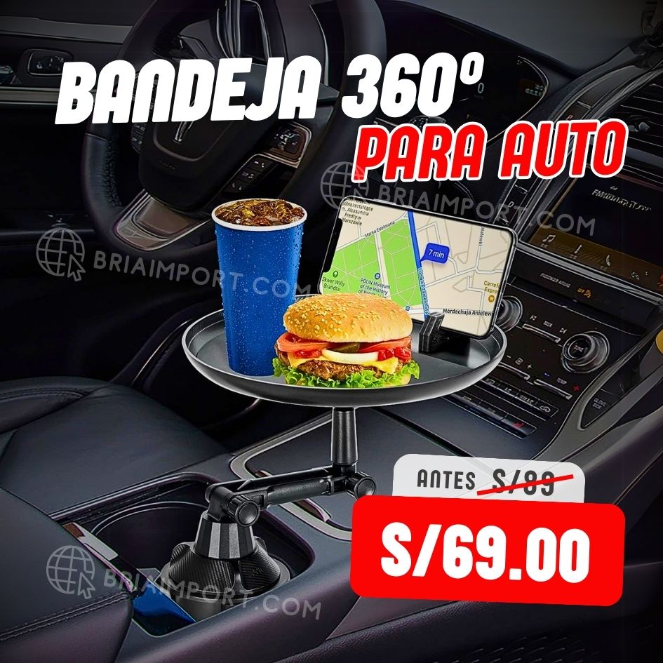 BANDEJA GIRATORIA 360º PARA AUTO