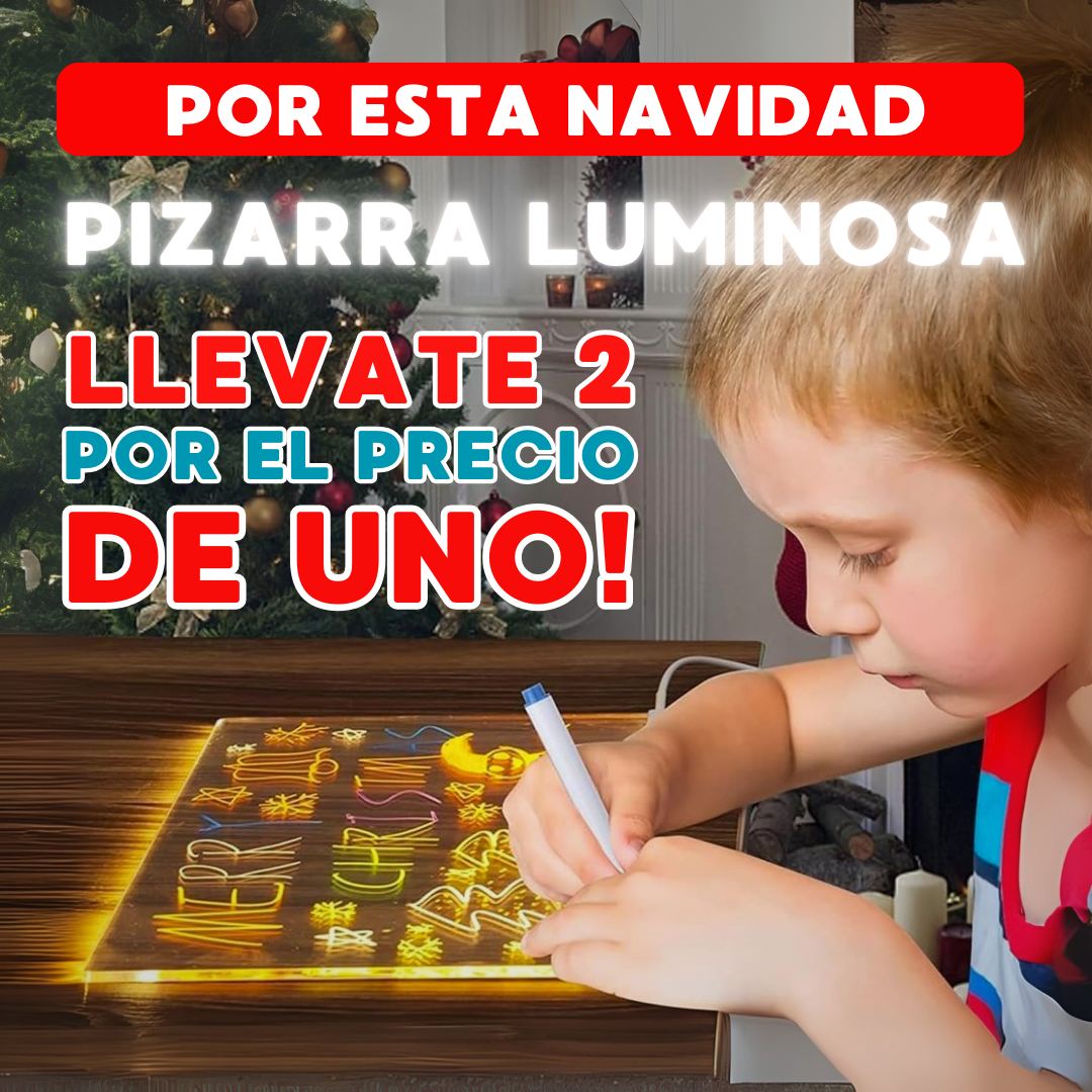 PROMO 2 X 1 - PIZARRA LUMINOSA LED PARA NIÑOS