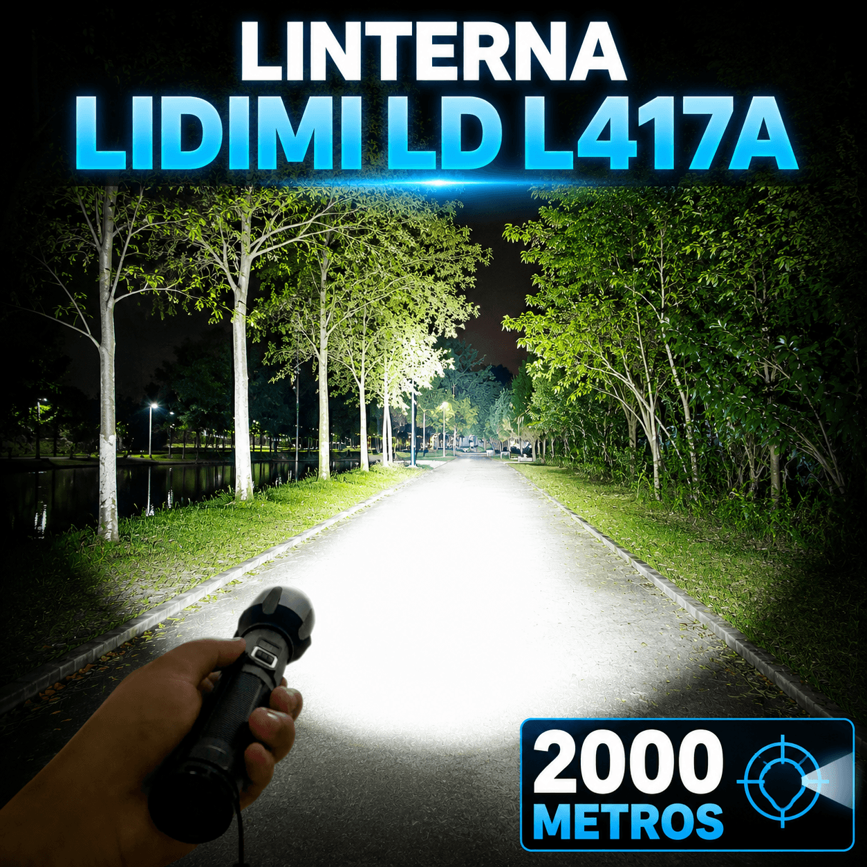 LINTERNA LIDIMI LD L417A - 2000 METROS
