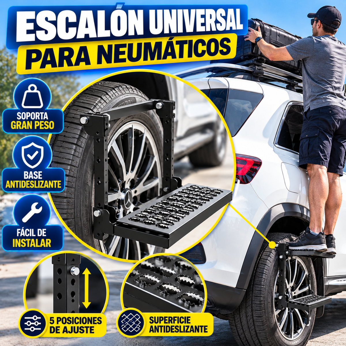 ESCALÓN UNIVERSAL PARA NEUMÁTICOS
