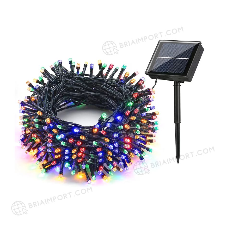 LUCES NAVIDEÑAS CON PANEL SOLAR 🎄🧑🎄 10 metros