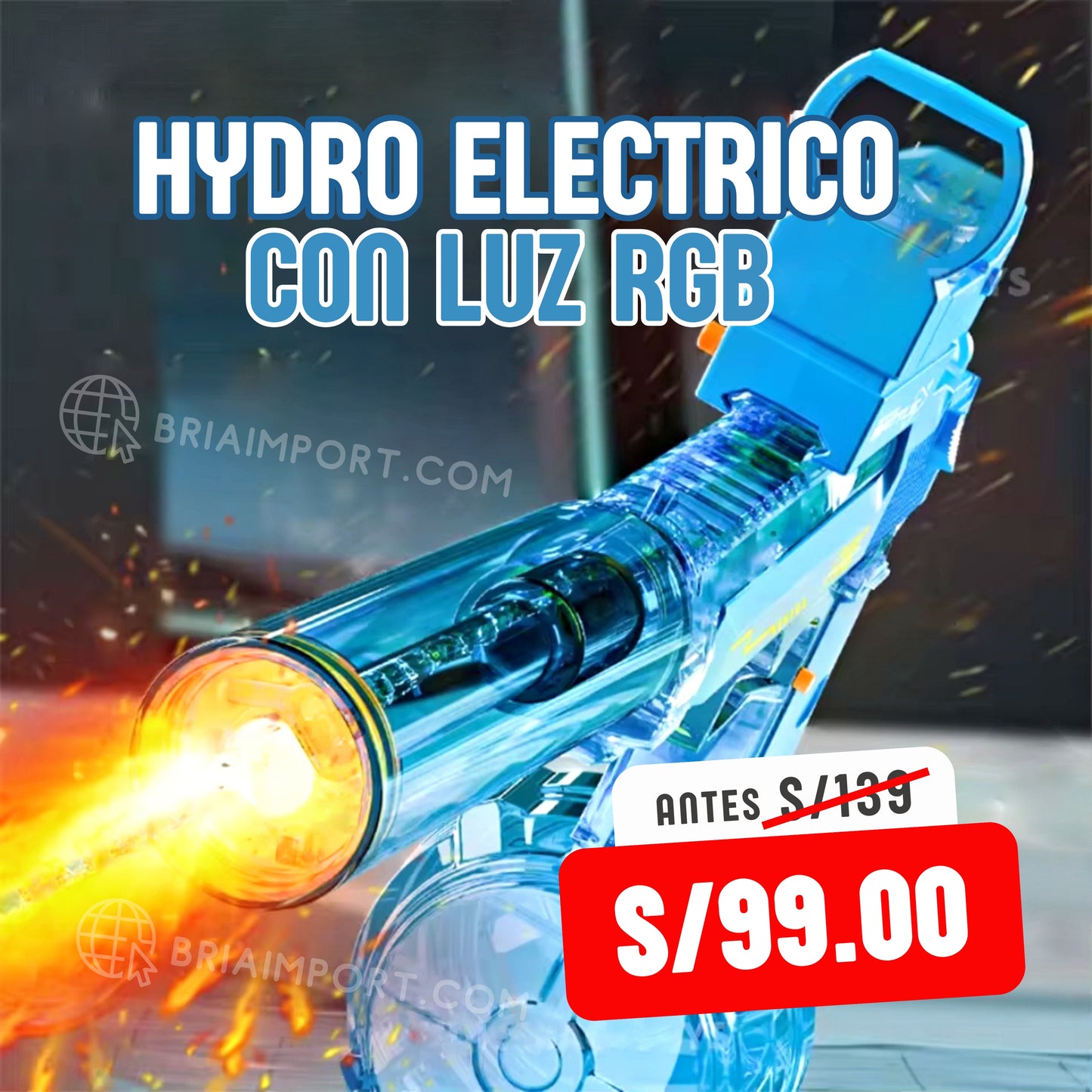 HYDRO ELECTRICO CON LUCES RGB