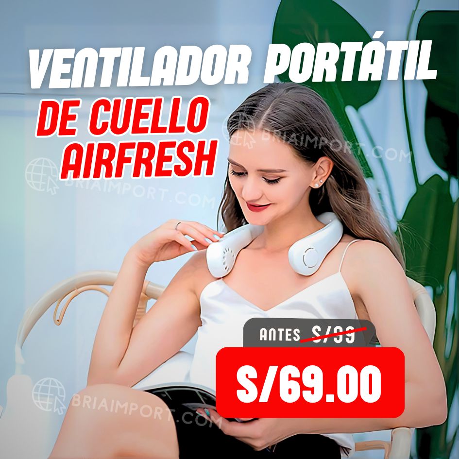 VENTILADOR PORTÁTIL DE CUELLO AIRFRESH