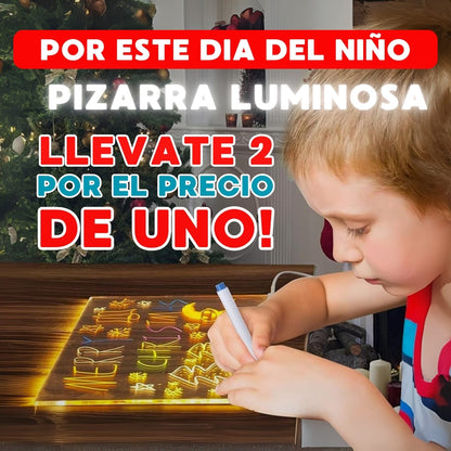 PROMO 2 X 1 - PIZARRA LUMINOSA LED PARA NIÑOS
