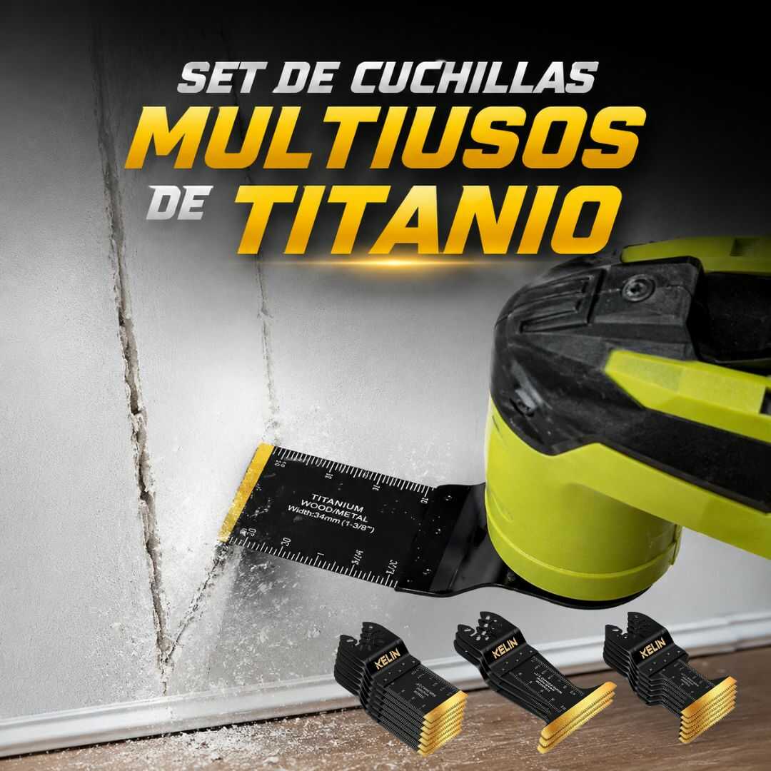 SET DE 20 CUCHILLAS MULTIUSOS DE TITANIO