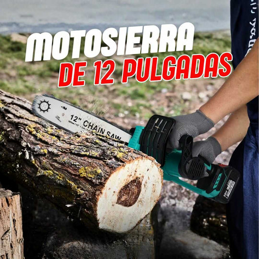 MINI MOTOSIERRA 12 PULGADAS DOBLE BATERIA