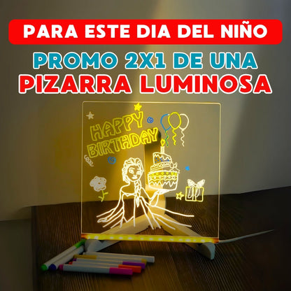 PROMO 2 X 1 - PIZARRA LUMINOSA LED PARA NIÑOS