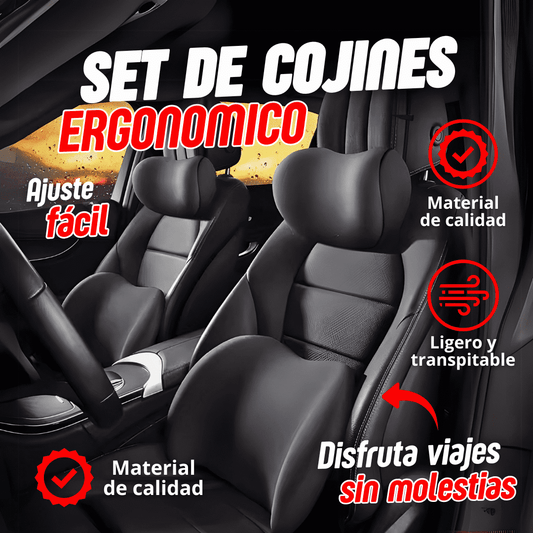 SET DE COJINES ERGONOMICO VISCOELÁSTICO