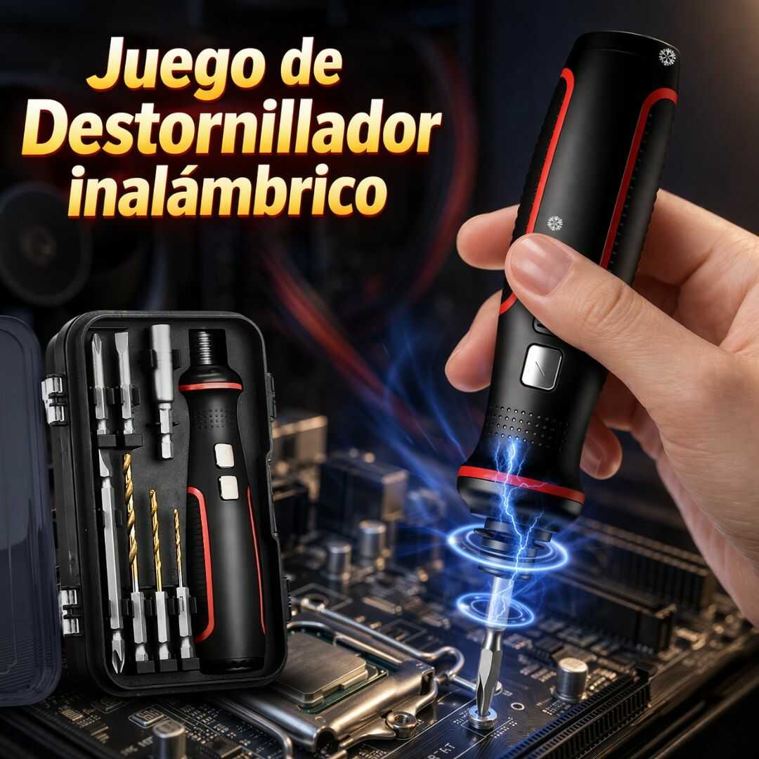 JUEGO DE DESTONILLADOR INALAMBRICO