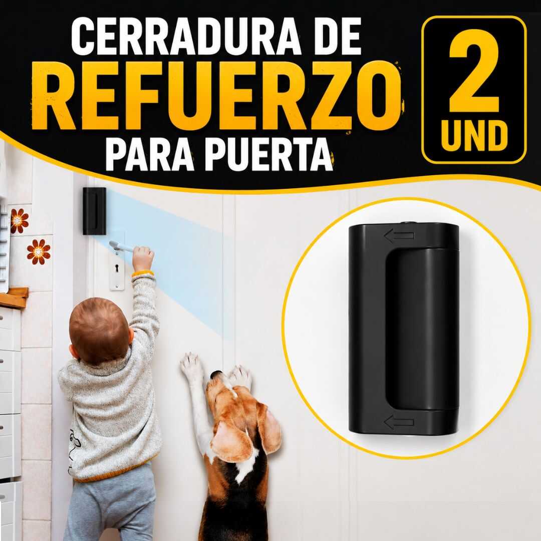 CERRADURA DE REFUERZO PARA PUERTA 2 UND
