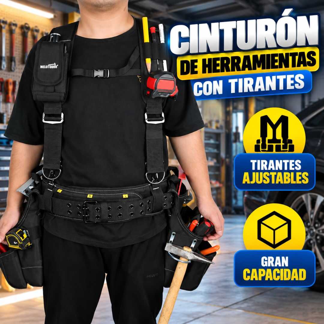 CINTURÓN DE HERRAMIENTAS CON TIRANTES