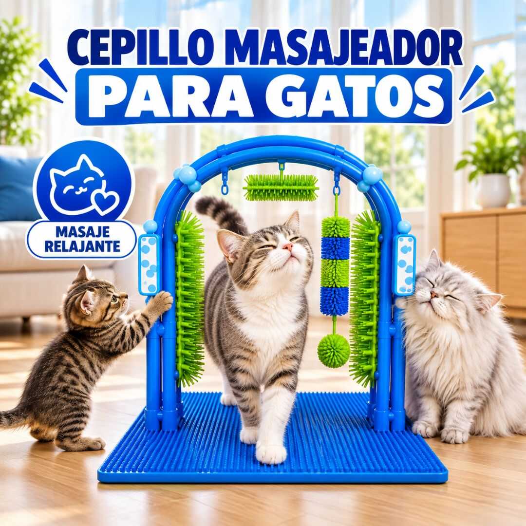 CEPILLO MASAJEADOR PARA GATOS
