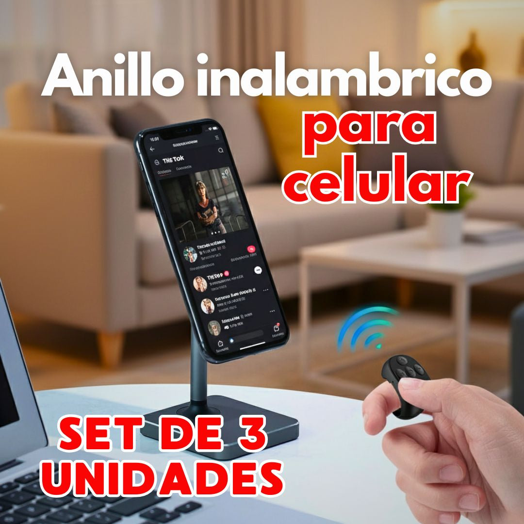 ANILLO INALAMBRICO PARA TIK TOK - PACK DE 3 UNIDADES