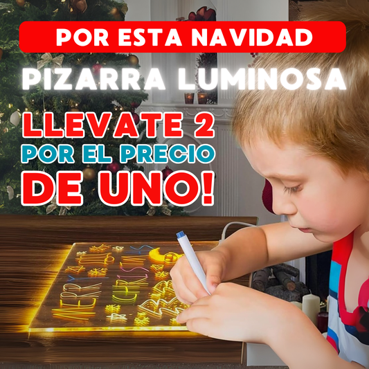 PROMO 2 X 1 - PIZARRA LUMINOSA LED PARA NIÑOS