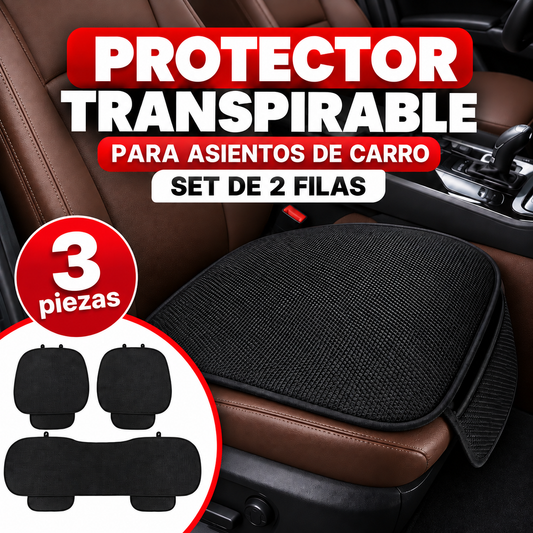 PROTECTOR TRANSPIRABLE PARA ASIENTOS DE CARRO - SET DE 2 FILAS