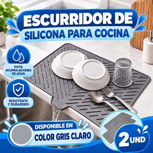 ESCURRIDOR DE SILICONA PARA COCINA - PACK DE 2 UNIDADES