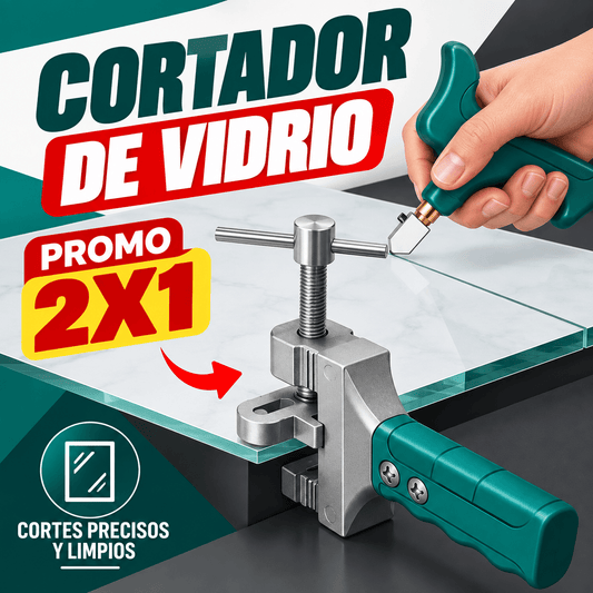 2x1  KIT CORTADOR DE VIDRIO Y PORCELANATO PROFESIONAL