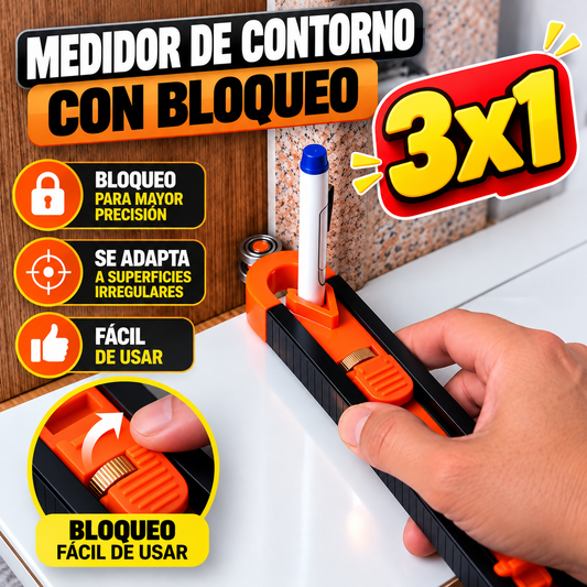 2X1 MEDIDOR DE CONTRORNO CON BLOQUEO