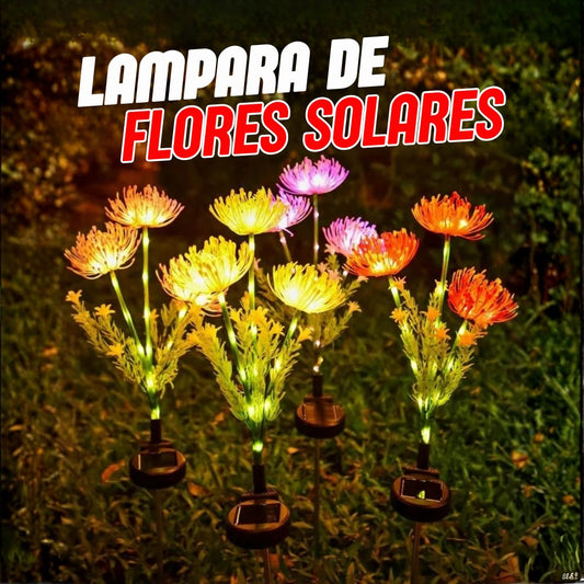 FLORES SOLARES - SET DE 4 UND