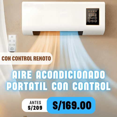 AIRE ACONDICIONADO/CALEFACTOR PORTATIL CON CONTROL