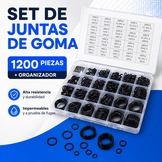 KIT DE JUNTAS DE GOMA DE 1200 PIEZAS