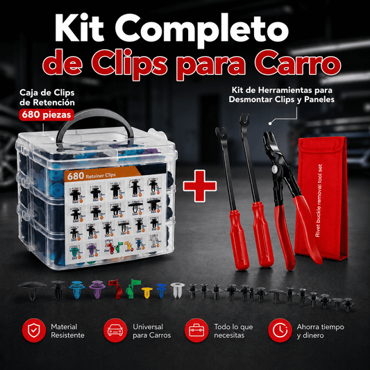 KIT COMPLETO DE CLIPS PARA CARRO