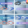 SET DE 2 UNIDADES DE GAFAS DE NATACION DE GRAN ANGULAR