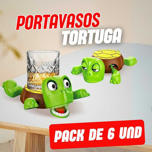 PACK DE 6 PORTAVASOS TORTUGA