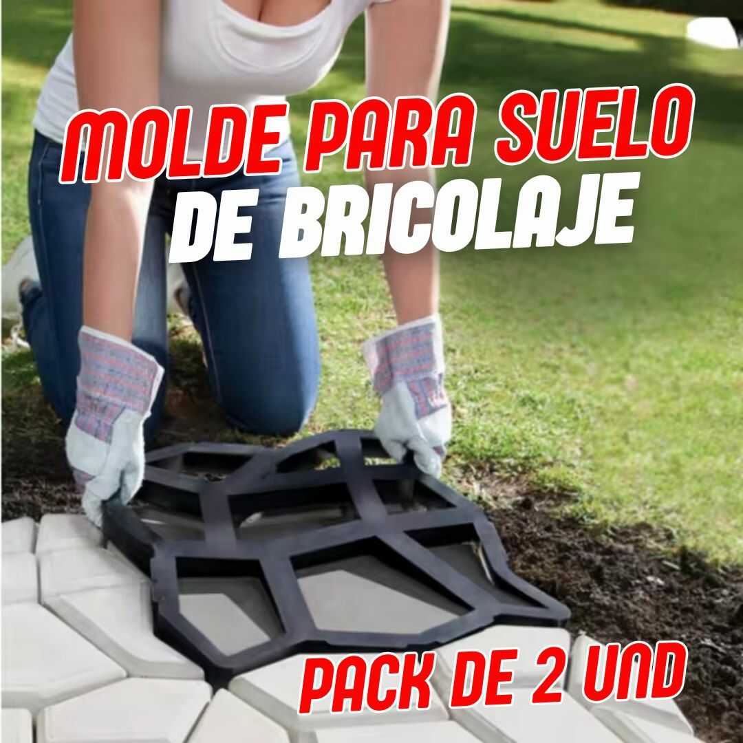 MOLDE PARA SUELO DE BRICOLAJE - PACK DE 2 UND