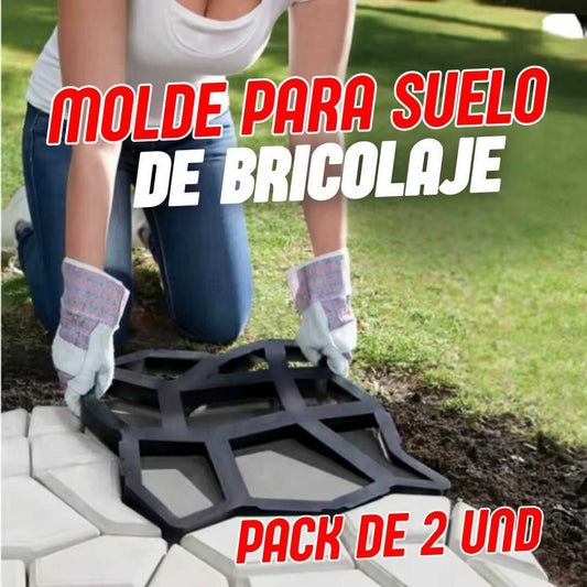 MOLDE PARA SUELO DE BRICOLAJE - PACK DE 2 UND