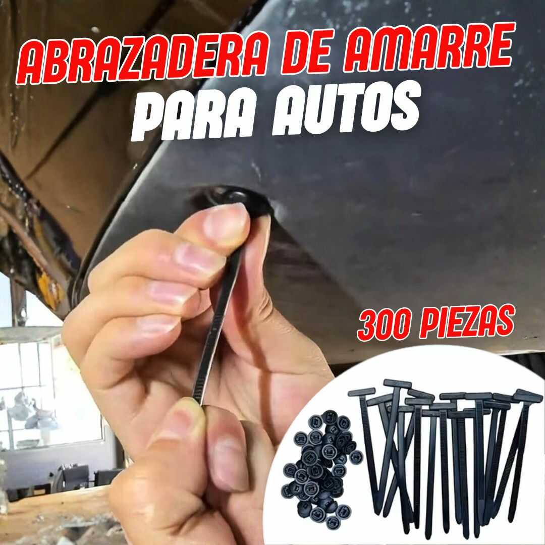 ABRAZADERA DE AMARRE PARA AUTOS - 300 PIEZAS