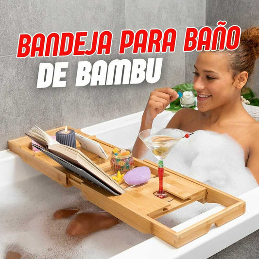 BANDEJA PARA BAÑO DE BAMBU