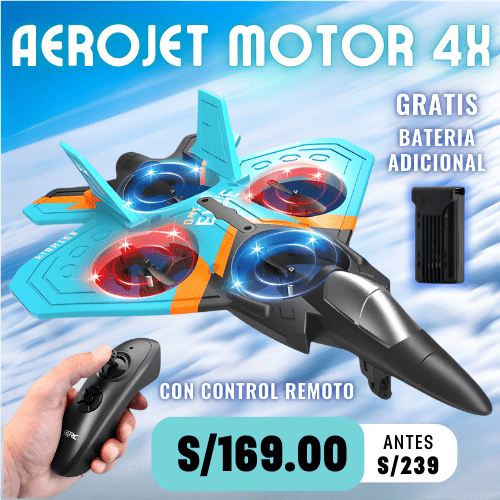 AEROJET MOTOR 4X - CON CONTROL REMOTO