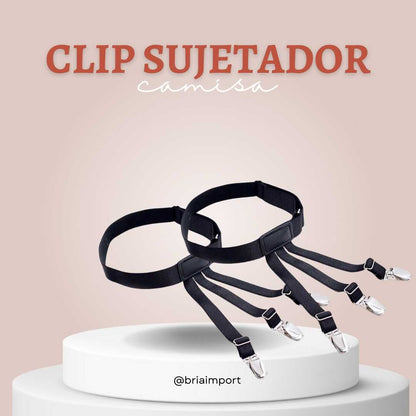 SET DE 2 UNIDADES DE CLIPS SUJETADORES DE CAMISA - BRIA IMPORT