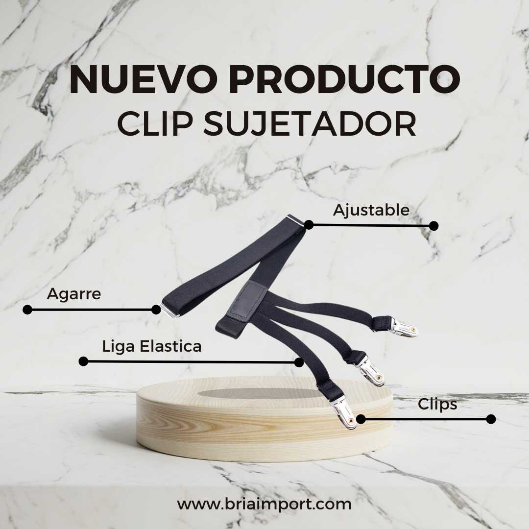 SET DE 2 UNIDADES DE CLIPS SUJETADORES DE CAMISA - BRIA IMPORT