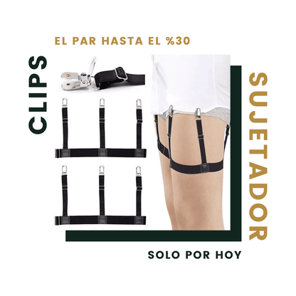 SET DE 2 UNIDADES DE CLIPS SUJETADORES DE CAMISA - BRIA IMPORT