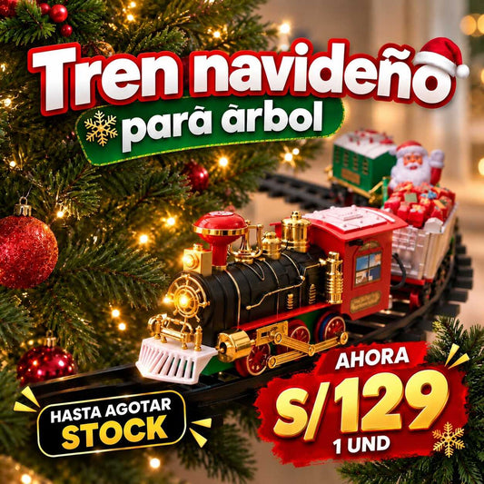 TREN NAVIDEÑO PARA ARBOL
